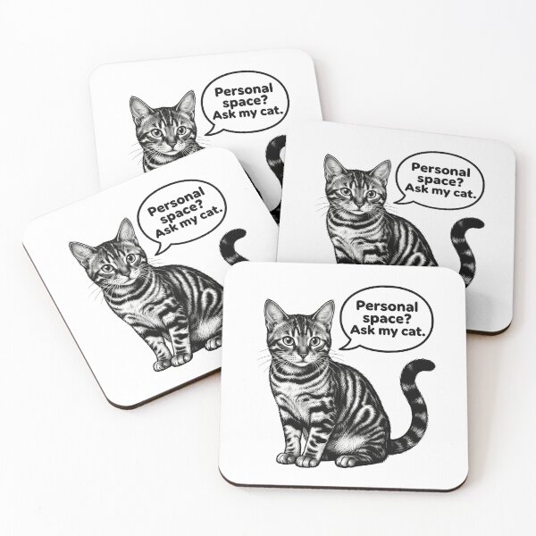 Item preview, Personal space Ask my cat. designed and sold by DetalleXL.