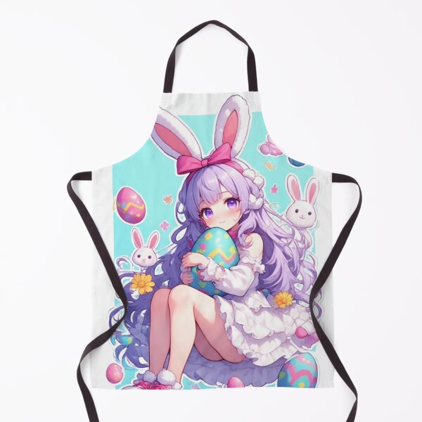 Item preview, Lavender Anime Bunny Girl Pastel Celebration designed and sold by Jimakmo.