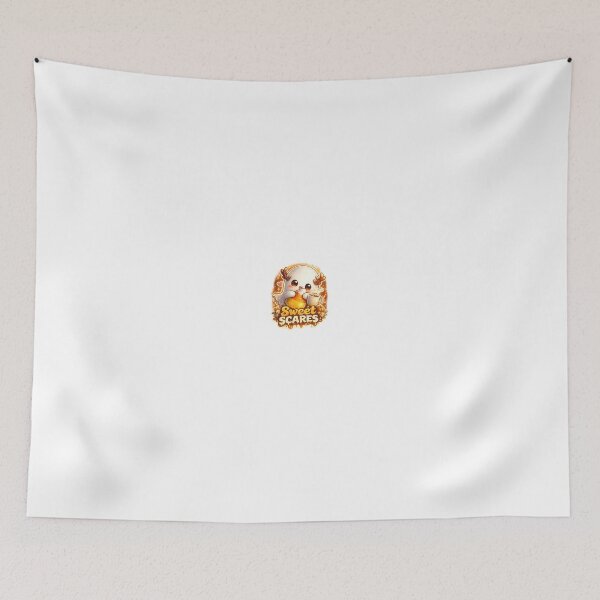 Item preview, Sweet Scares – Chibi Ghost & Candy Corn Halloween Sticker ?? designed and sold by SparkVault.