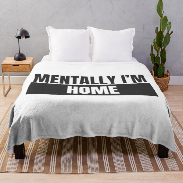 Artikelvorschau, Mentally I’m Home Minimalist Typography Design entworfen und verkauft von WS Studio.