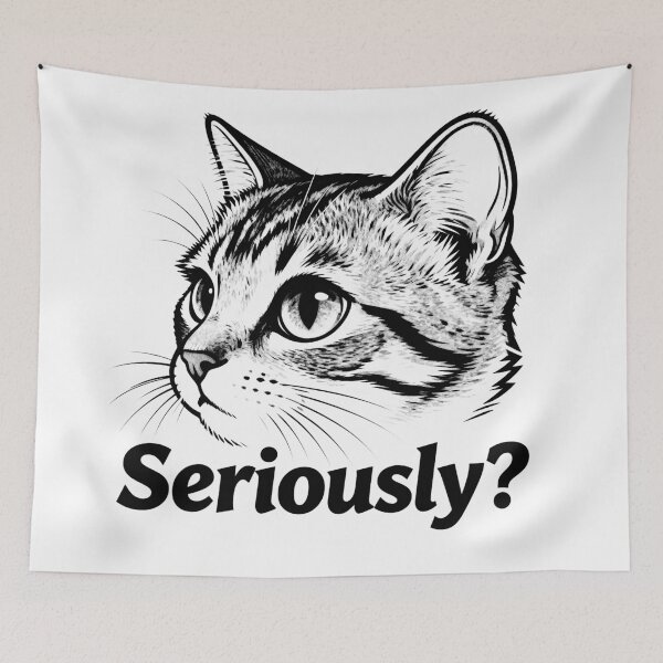 Item preview, Seriously Minimalist Cat Design designed and sold by DetalleXL.