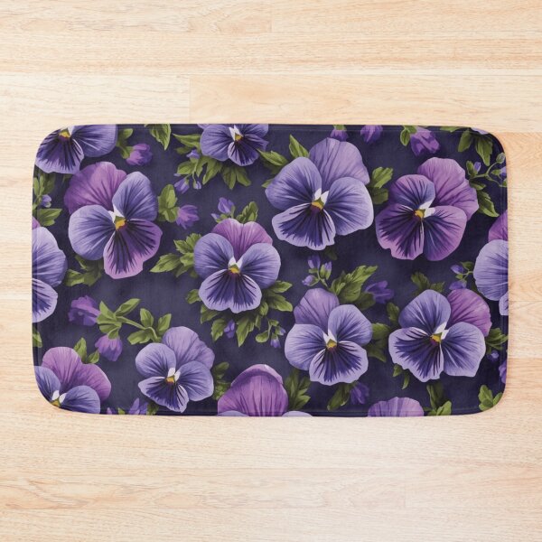 Item preview, Purple Pansy Flower Blossom Pattern designed and sold by burbankdesigns.