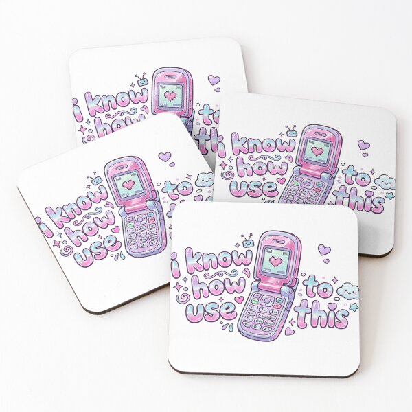 Item preview, Y2K Flip Phone Sticker “I Know How to Use This” | Retro 2000s Nostalgia Cute Tech Aesthetic designed and sold by Eart98.