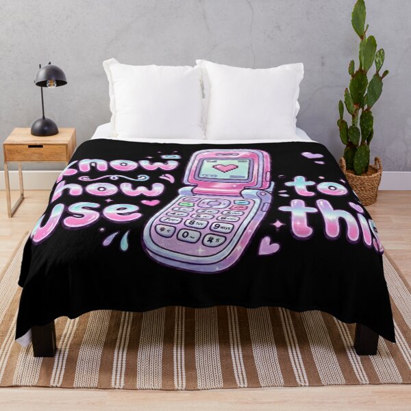 Item preview, Y2K Flip Phone Sticker “I Know How to Use This” | Retro 2000s Nostalgia Cute Tech Aesthetic designed and sold by Eart98.