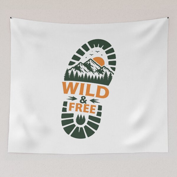 Item preview, Wild and Free Bootprint designed and sold by SnappyPNG.