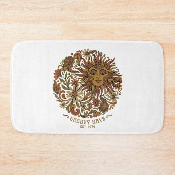 Item preview, Groovy 70s Boho Floral Sun Ray designed and sold by chattsuede.