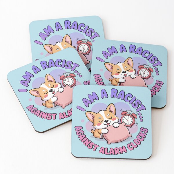 Item preview, I Am A Racist, Cute Kawaii Corgi designed and sold by graphic-genie.