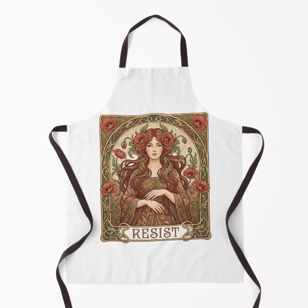 Item preview, Flowing Hair Art Nouveau Resist Woman designed and sold by chattsuede.