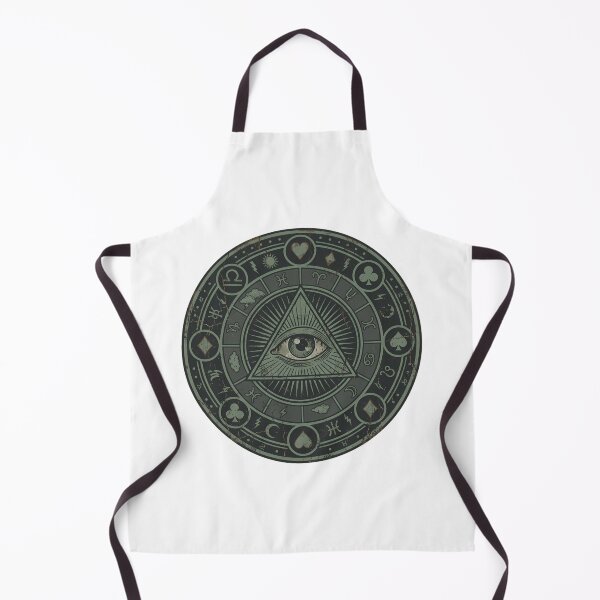 Item preview, Vintage Occult All Seeing Eye Mandala with Esoteric Symbols designed and sold by chattsuede.