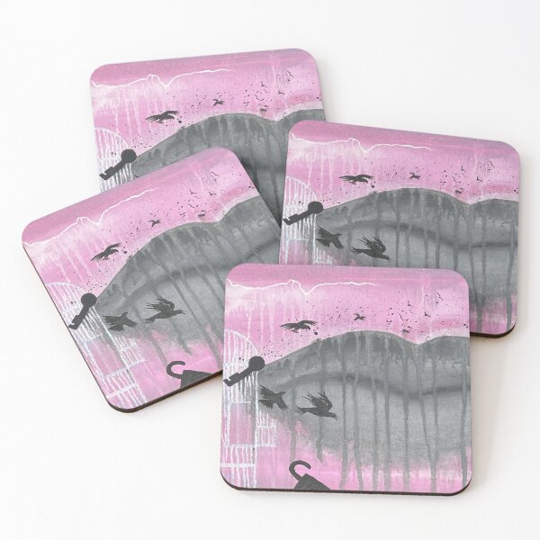 Item preview, Pink Abstract Expressionism – Dripping Lips & Symbolic Surreal Art designed and sold by PeridotGypsy.