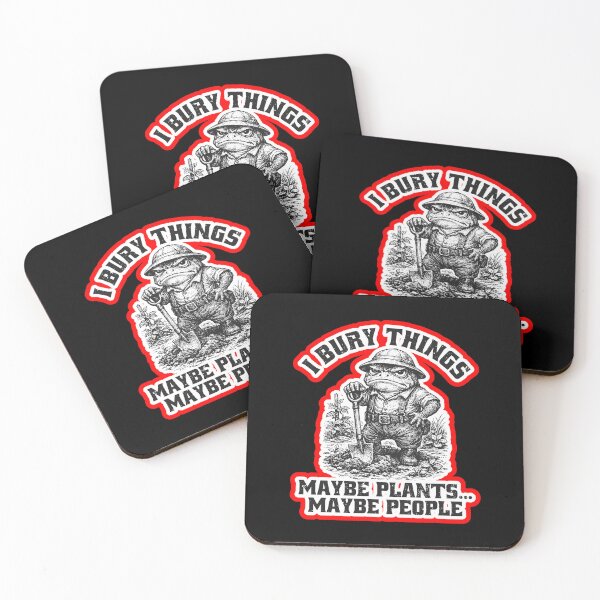 Item preview, I Bury Things Maybe Plants Maybe People Animal Meme  designed and sold by WoodburyLake.