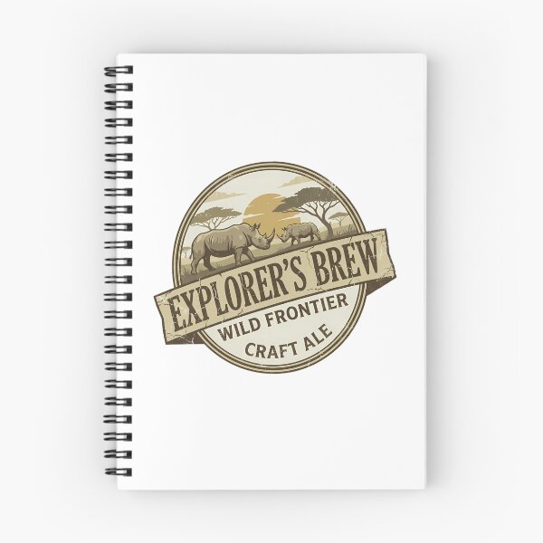 Item preview, Vintage Rhino Craft Ale Explorer Badge designed and sold by chattsuede.