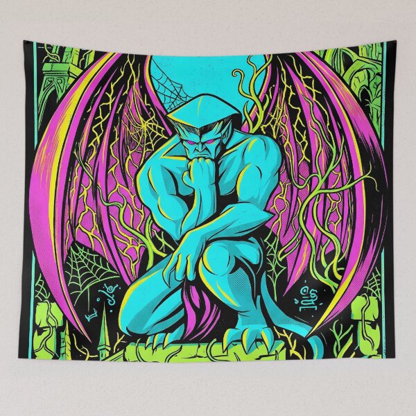 Item preview, Neon Gothic Goliath - Gargoyles Fanart designed and sold by THELOREAN.