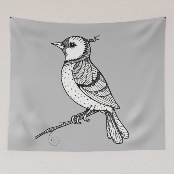Item preview, Sparrow Zentangle designed and sold by Corner-Distro.
