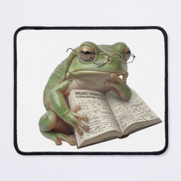 Item preview, Organic Chemistry Frog Sticker – Funny Student Gift, Science Frog, Stressed Student Humor designed and sold by Arts Paradise.