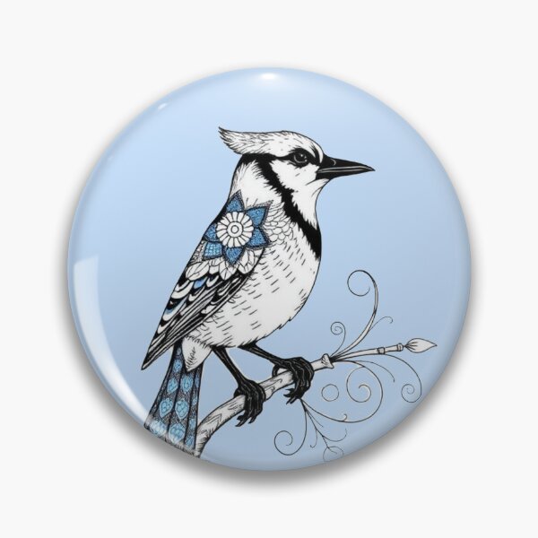 Item preview, Blue Jay Zentangle designed and sold by Corner-Distro.