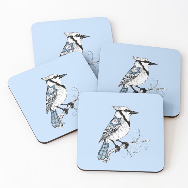 Item preview, Blue Jay Zentangle designed and sold by Corner-Distro.
