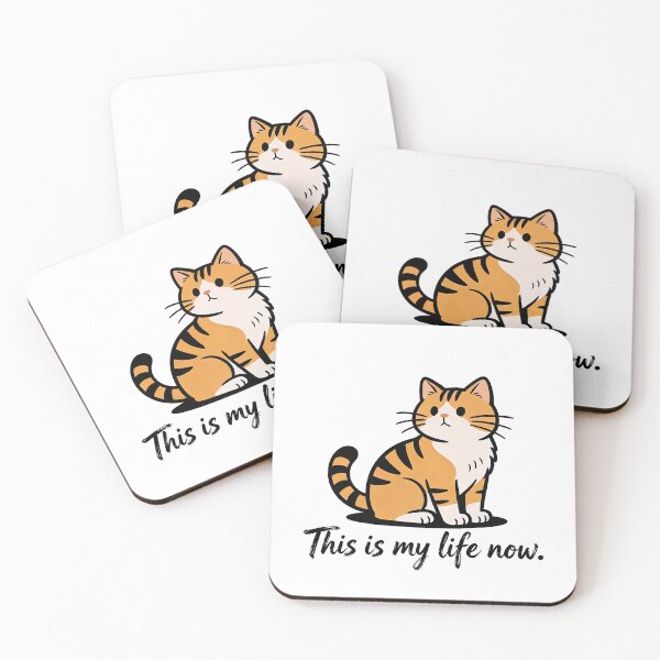 Item preview, This Is My Life Now Lazy Cat Meme designed and sold by DetalleXL.