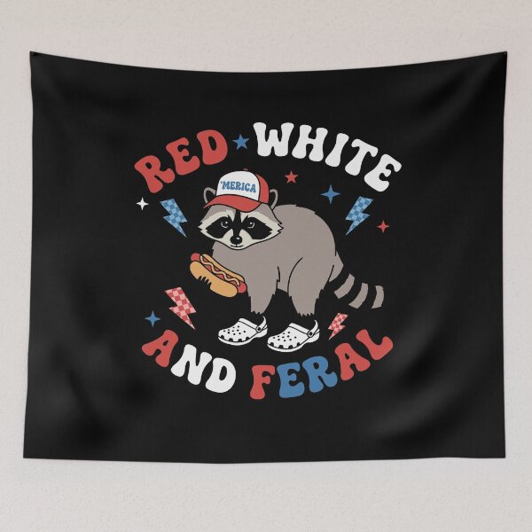 Item preview, Funny 4th of July Raccoon for Adults designed and sold by KroghDs.