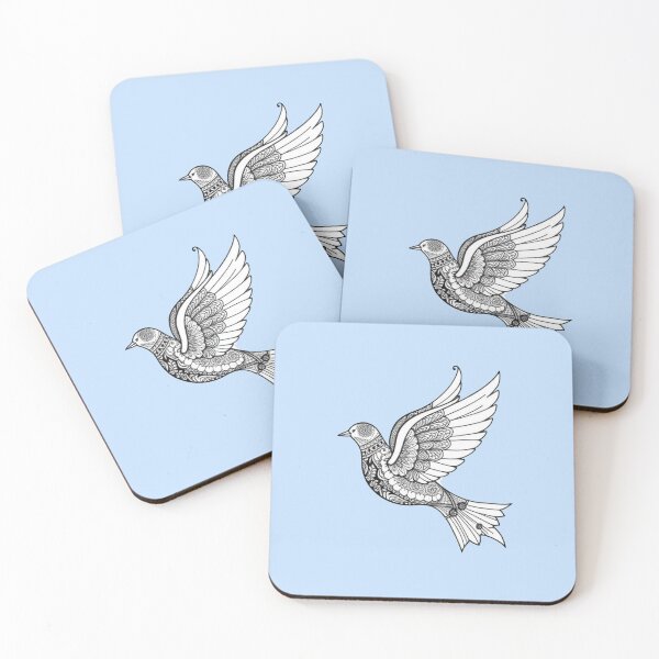 Item preview, Zentangle dove designed and sold by Corner-Distro.