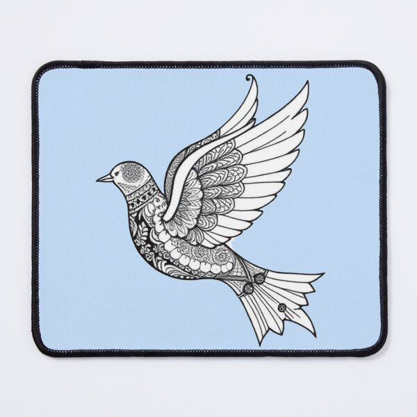 Item preview, Zentangle dove designed and sold by Corner-Distro.
