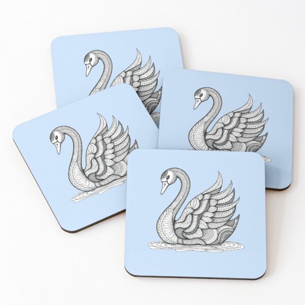 Item preview, Zentangle Swan designed and sold by Corner-Distro.