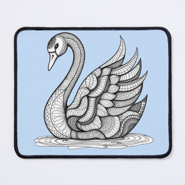 Item preview, Zentangle Swan designed and sold by Corner-Distro.