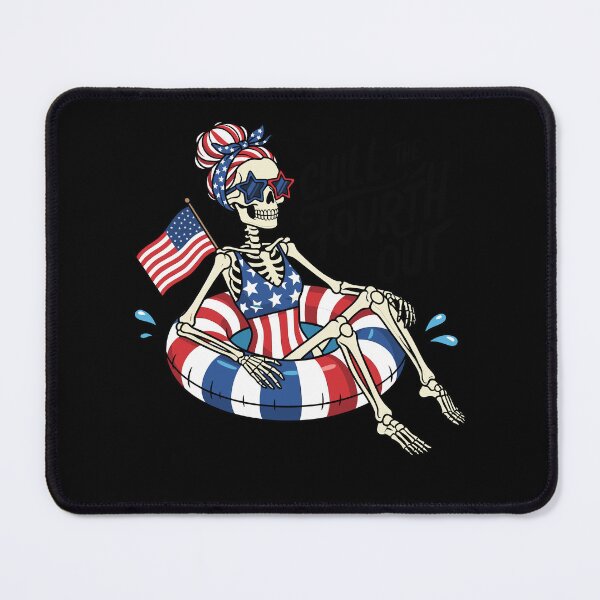 Item preview, Women 4th of July Skeleton Pool Float designed and sold by KroghDs.