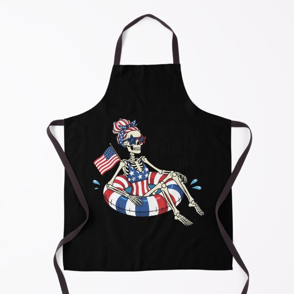 Item preview, Women 4th of July Skeleton Pool Float designed and sold by KroghDs.