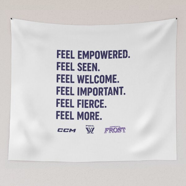 Item preview, Minnesota Frost Professional Women’s Hockey Est. 2023 Arena Quote designed and sold by HumansStuck12.