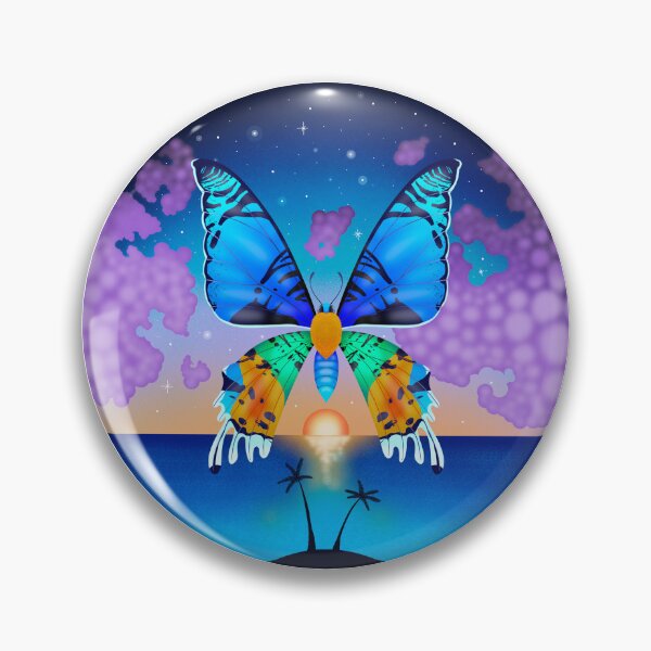 Item preview, Tropical Sunset Moth designed and sold by Upbeat-Cryptid.