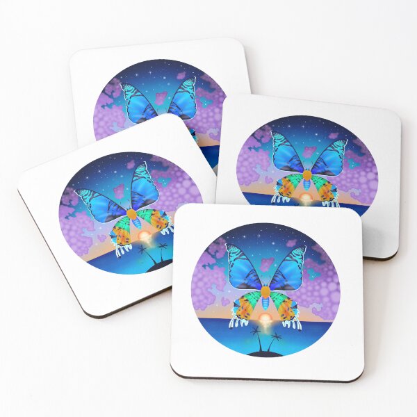 Item preview, Tropical Sunset Moth designed and sold by Upbeat-Cryptid.