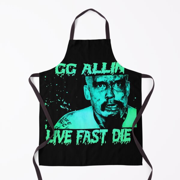 Item preview, GG ALLIN - LIVE FAST DIE Green designed and sold by skeletons-lair.