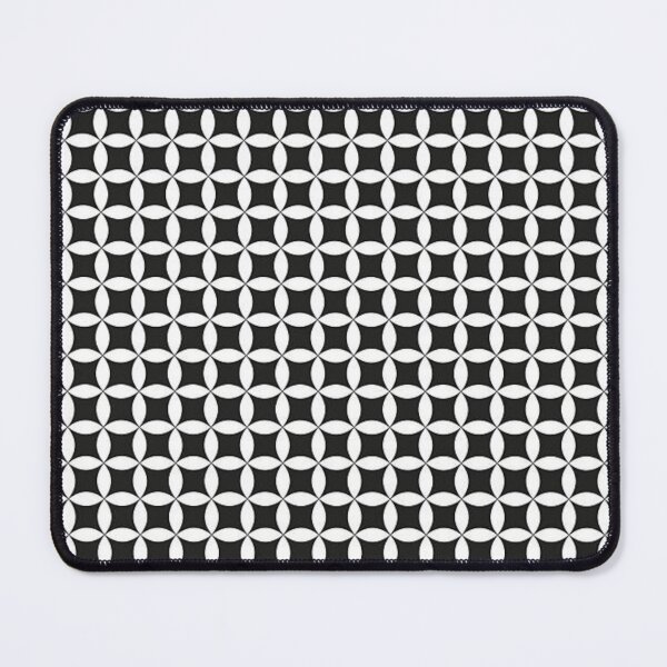 Item preview, Modern Mid-Century Geometric Starburst Pattern (Alternatively: Minimalist Black and White Deco Tile Pattern) designed and sold by DesertFlowArt.