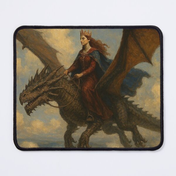 Item preview, The Red Queen on a Black Dragon designed and sold by nikkolaus.