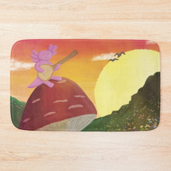 Item preview, Axolotl sitting on a Mushroom designed and sold by VODkmw.