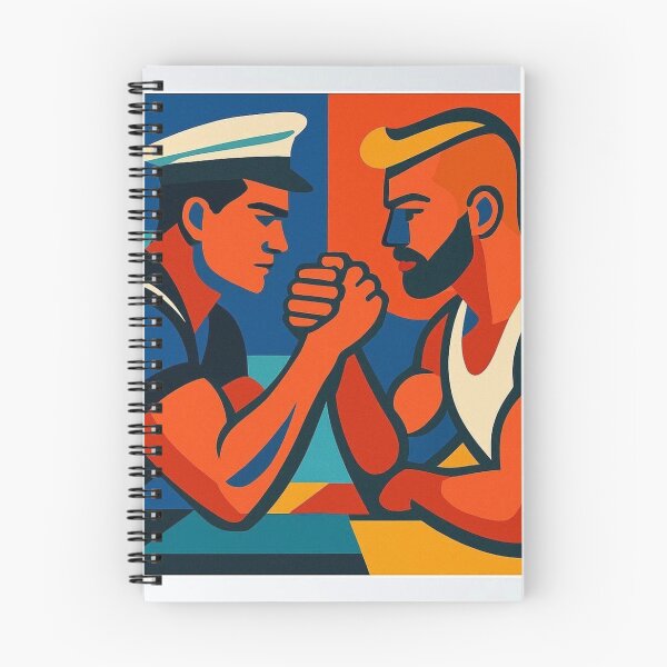 Item preview, Muscle & Mischief Modernist Sailors Tom of Finland Tribute Gay Pride Graphic Design designed and sold by ItsAKinkThing.