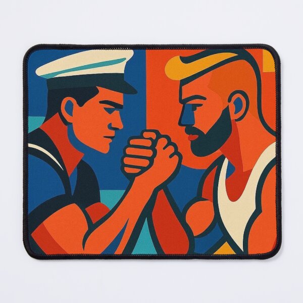 Item preview, Muscle & Mischief Modernist Sailors Tom of Finland Tribute Gay Pride Graphic Design designed and sold by ItsAKinkThing.
