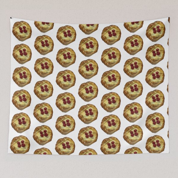 Item preview, Raspberry Cream Cheese Danish Pastry – Bakery Dessert Photography designed and sold by aadventures.