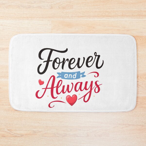 Item preview, Forever and Always Minimal Romantic Sticker | Simple Love Quote Design designed and sold by Lovestickerco.