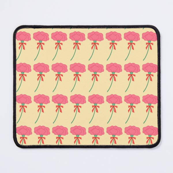 Item preview, Pink Carnation with Red Ribbon Illustration designed and sold by ubborn.