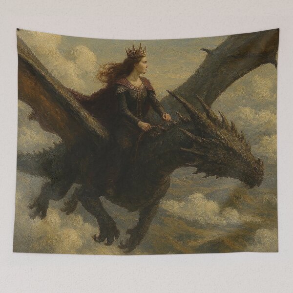 Item preview, Queen And Dragon In Flight designed and sold by nikkolaus.