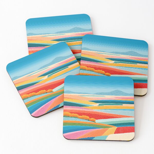 Item preview,  Minimalist Field Landscape Illustration designed and sold by BobaBunny76.