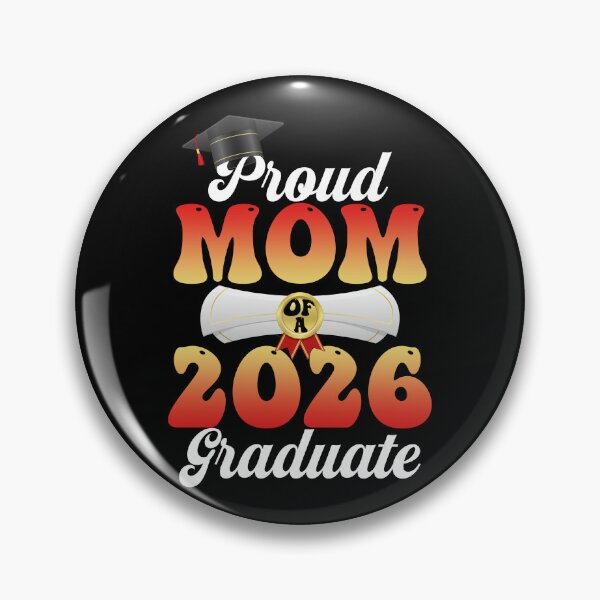 Item preview, Proud Mom of A 2026 Graduate - High School College Senior Graduation Typography designed and sold by FernaRoje.