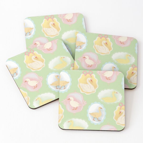 Item preview, Vintage Waterfowl Portraits Coquette Seamless Pattern designed and sold by Seamlessly Buffalo.
