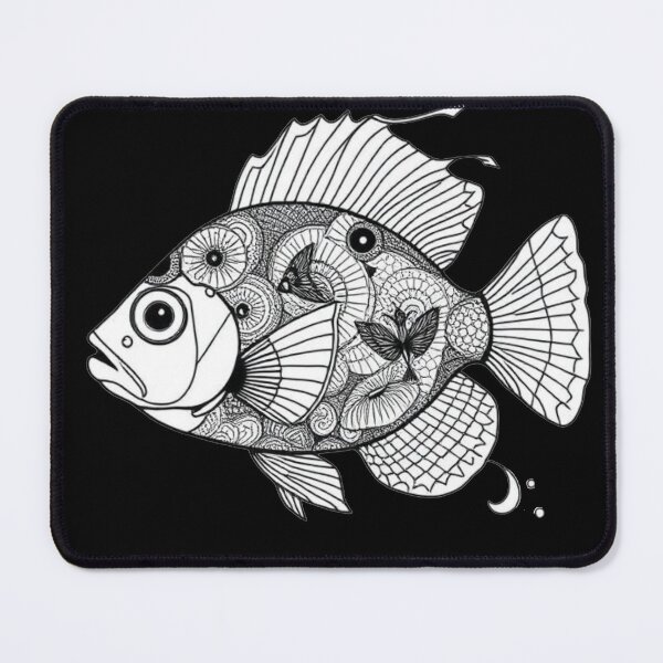 Item preview, Cichlid Zentangle designed and sold by Corner-Distro.