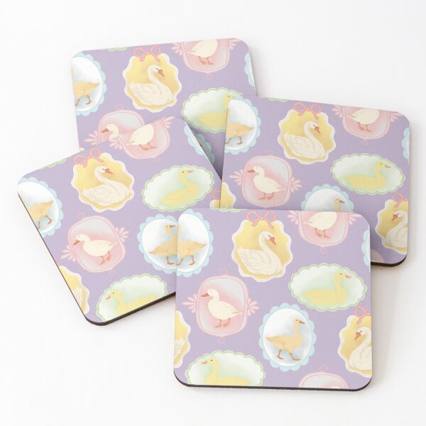 Item preview, Vintage Waterfowl Portraits Coquette Seamless Pattern designed and sold by Seamlessly Buffalo.