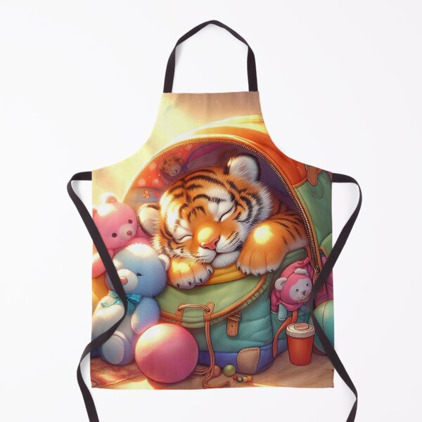 Item preview, Sleeping Tiger Cub in a Kid's School Backpack designed and sold by nikkolaus.