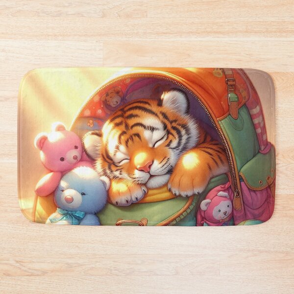 Item preview, Sleeping Tiger Cub in a Kid's School Backpack designed and sold by nikkolaus.