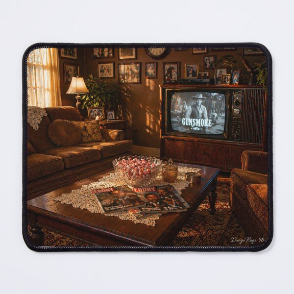 Item preview, “1970s Black Living Room – Family, Faith, Gunsmoke & Southern Nostalgia” designed and sold by LadyDCreations.